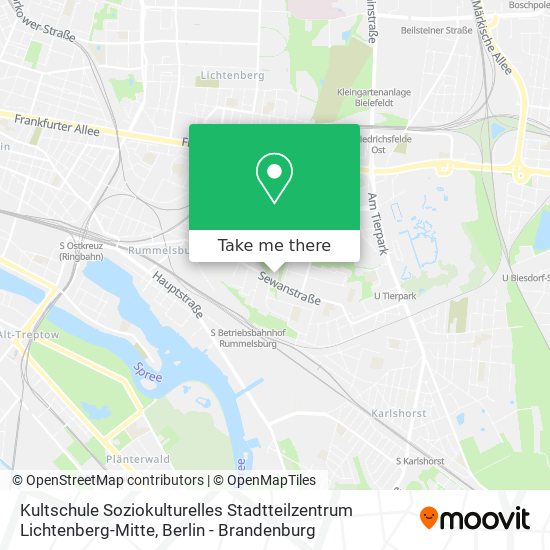 Kultschule Soziokulturelles Stadtteilzentrum Lichtenberg-Mitte map