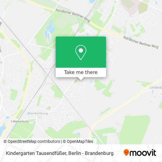 Kindergarten Tausendfüßer map