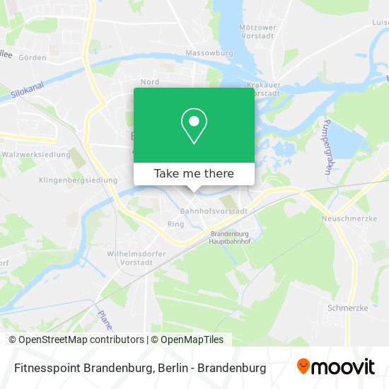 Fitnesspoint Brandenburg map