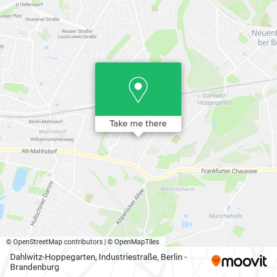Карта Dahlwitz-Hoppegarten, Industriestraße