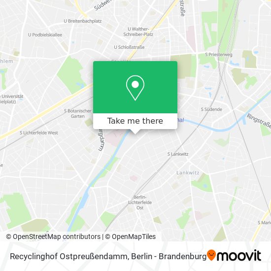 Карта Recyclinghof Ostpreußendamm