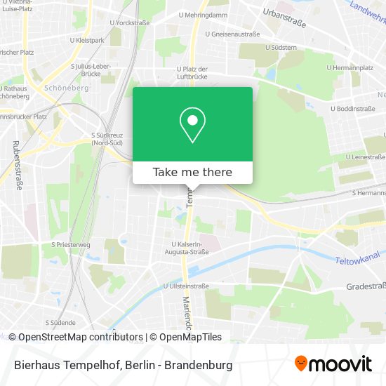 Bierhaus Tempelhof map