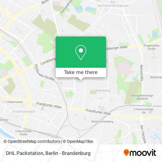 DHL Packstation map