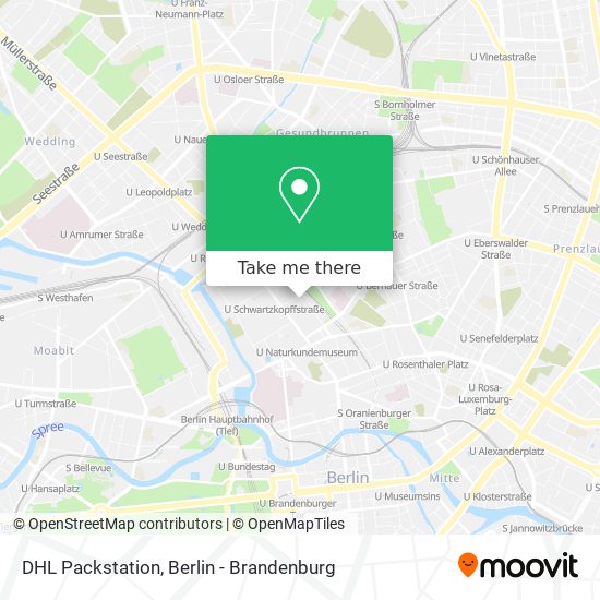 DHL Packstation map