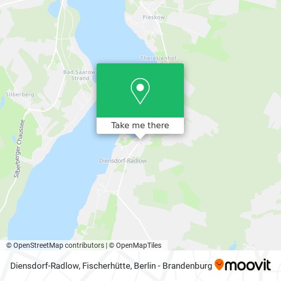 Карта Diensdorf-Radlow, Fischerhütte