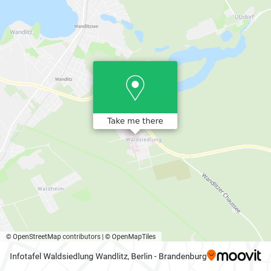 Карта Infotafel Waldsiedlung Wandlitz