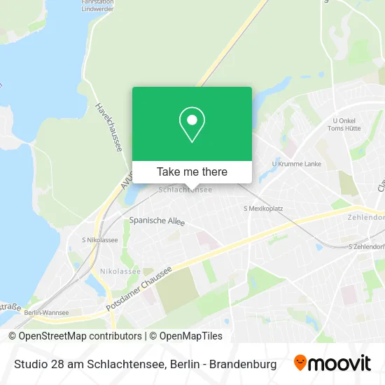 Studio 28 am Schlachtensee map