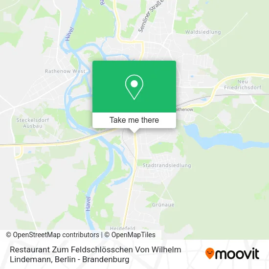 Карта Restaurant Zum Feldschlösschen Von Wilhelm Lindemann