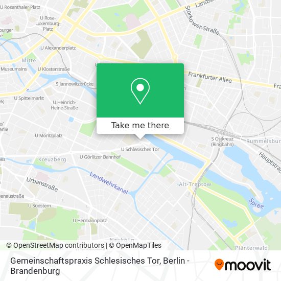 Карта Gemeinschaftspraxis Schlesisches Tor