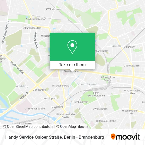 Handy Service Osloer Straße map