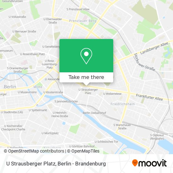 U Strausberger Platz map
