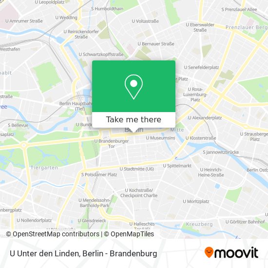 Карта U Unter den Linden