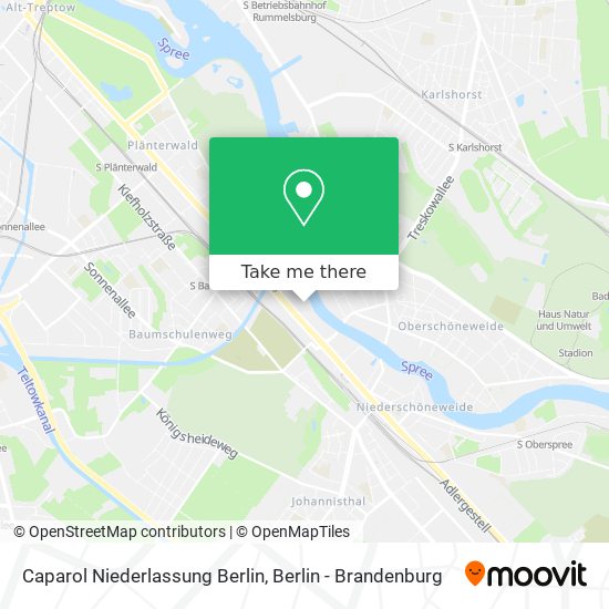 Caparol Niederlassung Berlin map