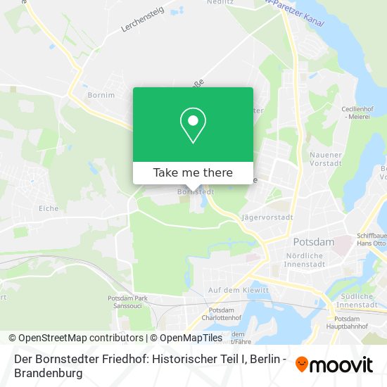 Карта Der Bornstedter Friedhof: Historischer Teil I