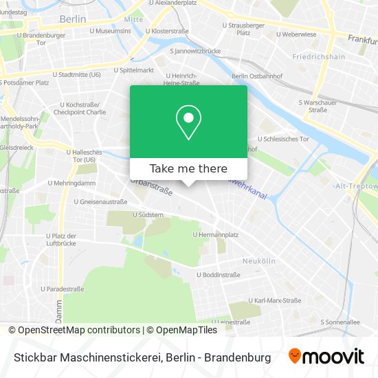 Stickbar Maschinenstickerei map