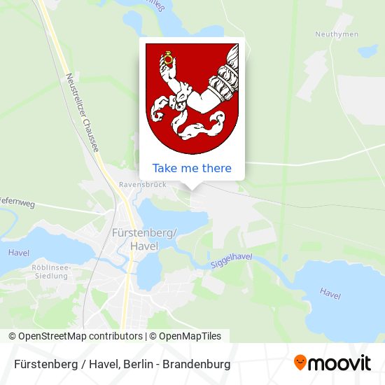Карта Fürstenberg / Havel