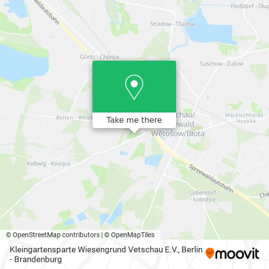 Карта Kleingartensparte Wiesengrund Vetschau E.V.