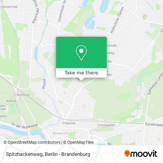 Spitzhackenweg map