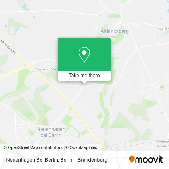 Neuenhagen Bei Berlin map