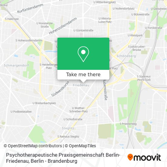 Карта Psychotherapeutische Praxisgemeinschaft Berlin-Friedenau