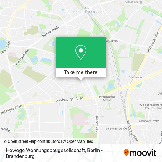 Howoge Wohnungsbaugesellschaft map