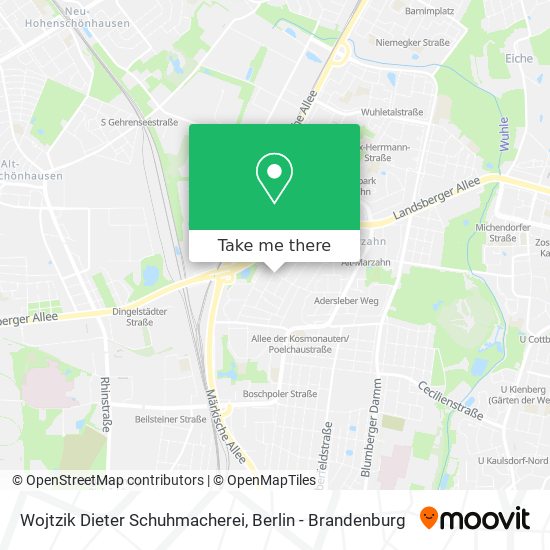 Карта Wojtzik Dieter Schuhmacherei