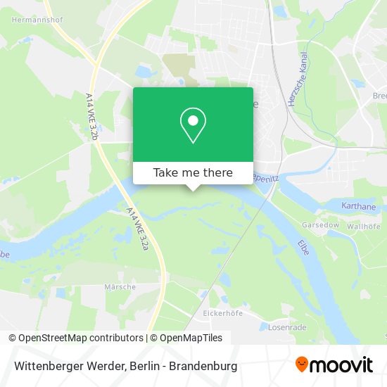 Wittenberger Werder map