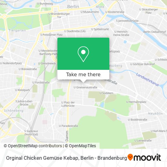 Orginal Chicken Gemüse Kebap map