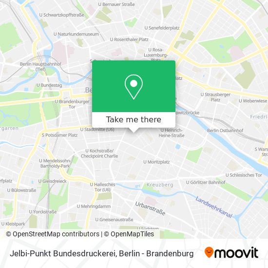 Jelbi-Punkt Bundesdruckerei map