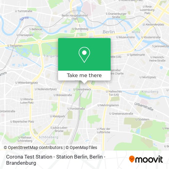 Corona Test Station - Station Berlin map