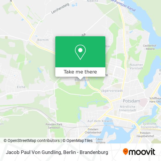 Jacob Paul Von Gundling map