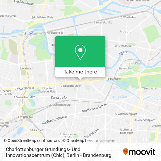 Карта Charlottenburger Gründungs- Und Innovationscentrum (Chic)