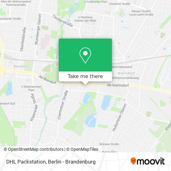 DHL Packstation map