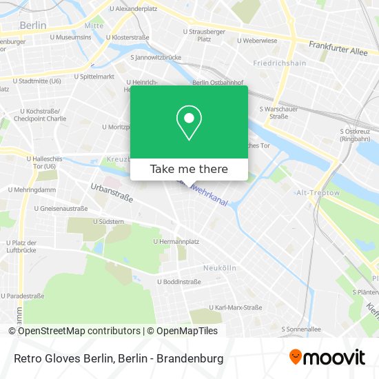 Retro Gloves Berlin map