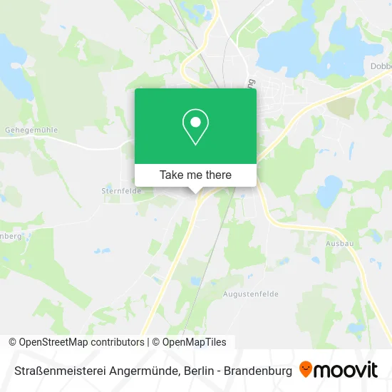 Карта Straßenmeisterei Angermünde