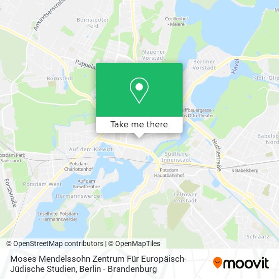 Карта Moses Mendelssohn Zentrum Für Europäisch-Jüdische Studien