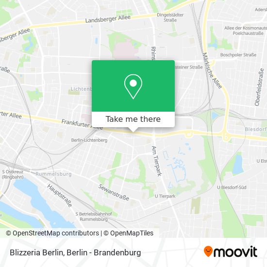 Blizzeria Berlin map