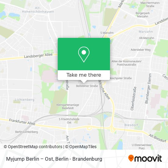 Карта Myjump Berlin – Ost