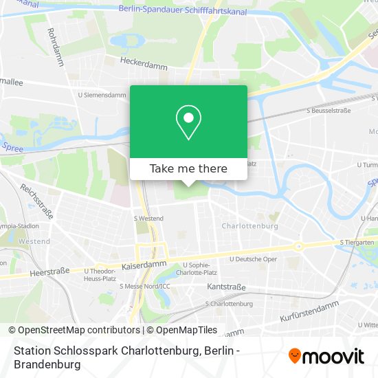 Station Schlosspark Charlottenburg map