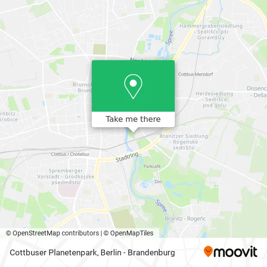 Карта Cottbuser Planetenpark