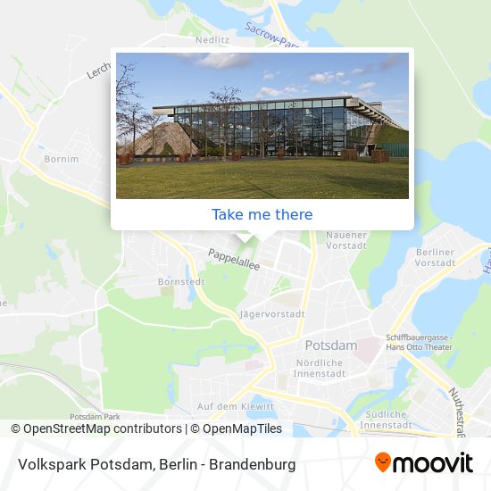 Volkspark Potsdam map