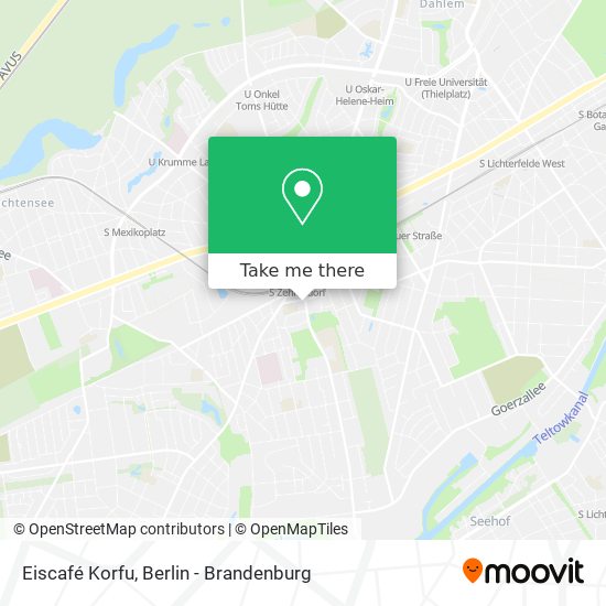 Eiscafé Korfu map