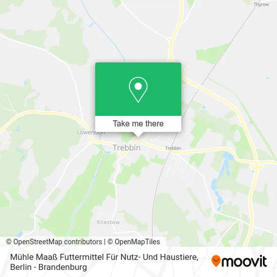 Карта Mühle Maaß Futtermittel Für Nutz- Und Haustiere