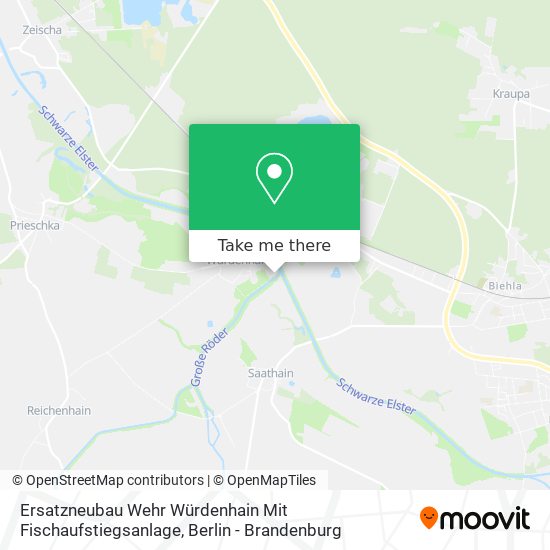 Ersatzneubau Wehr Würdenhain Mit Fischaufstiegsanlage map
