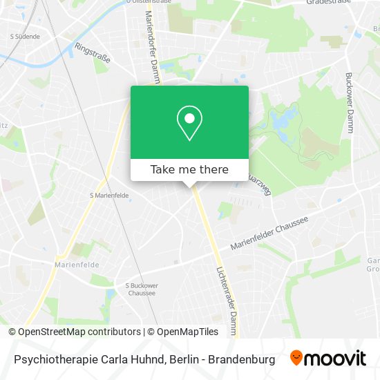 Psychiotherapie Carla Huhnd map