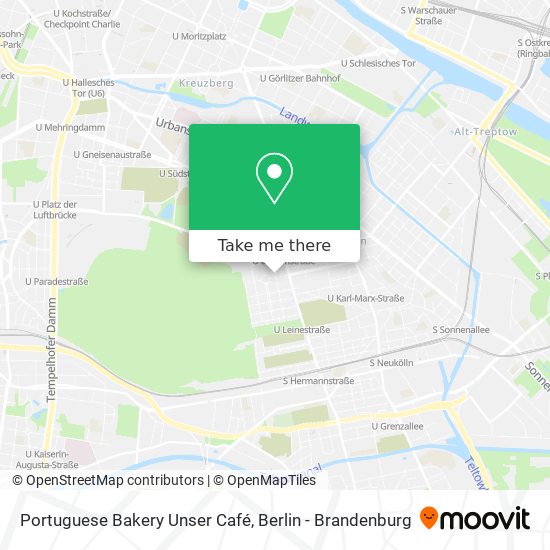 Portuguese Bakery Unser Café map