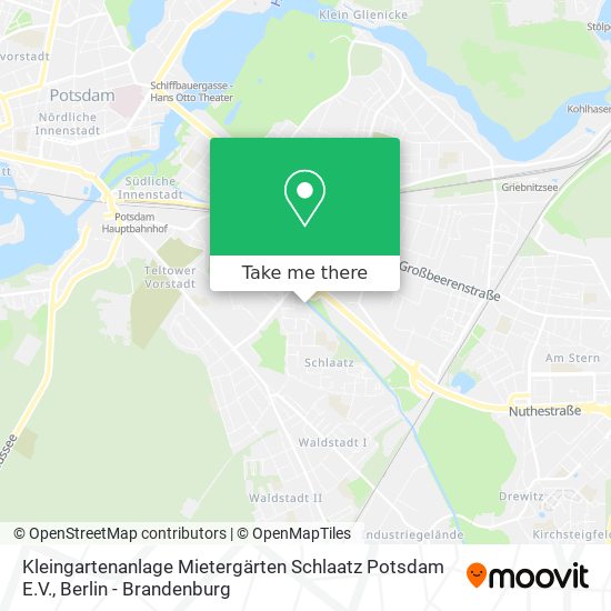 Kleingartenanlage Mietergärten Schlaatz Potsdam E.V. map