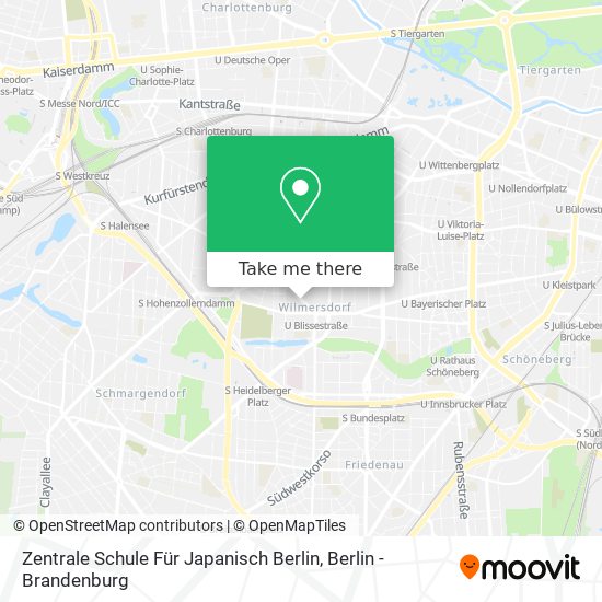 Карта Zentrale Schule Für Japanisch Berlin
