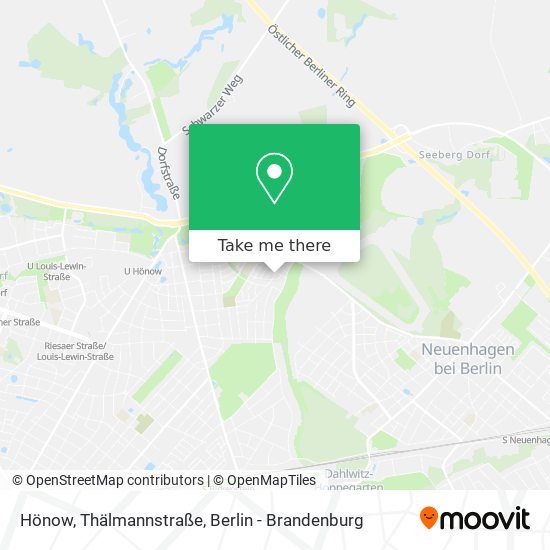 Hönow, Thälmannstraße map