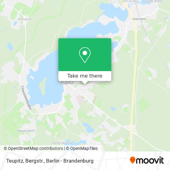Teupitz, Bergstr. map